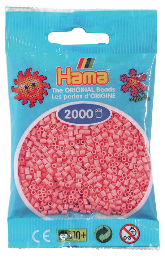 HAMA MINI perles 2000 pièces rouge clair