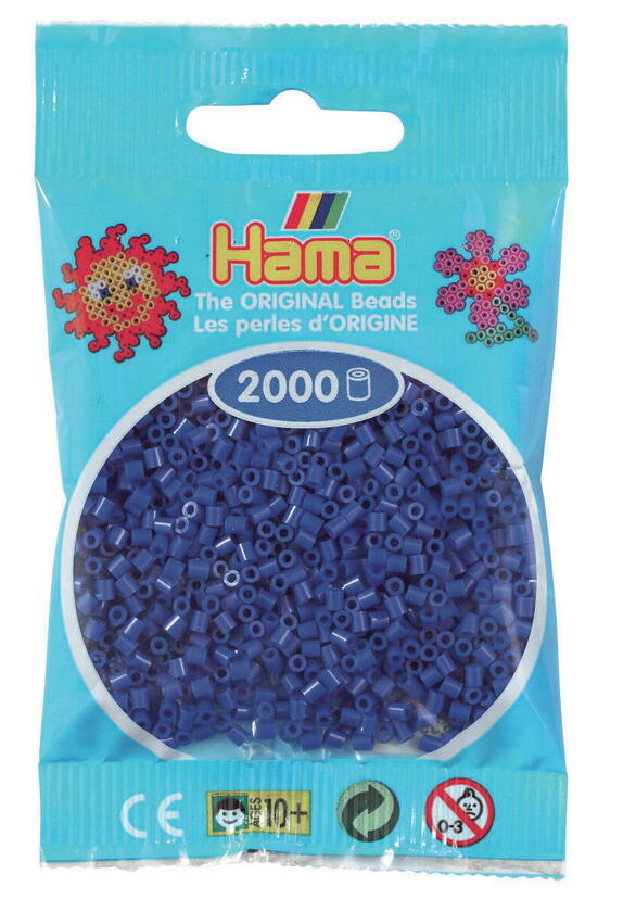 HAMA MINI perles 2000 pièces bleu