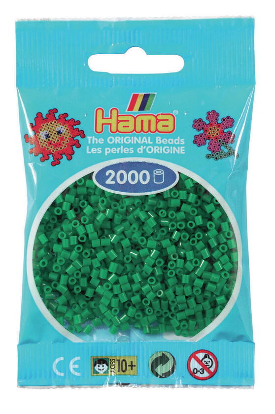 HAMA MINI Perlen 2000 Stück Grün