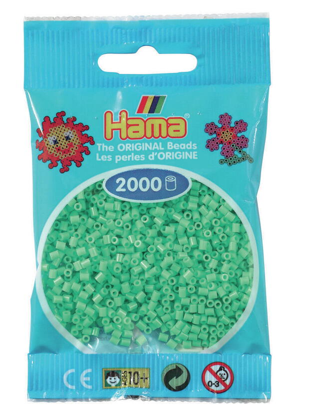Perles HAMA MINI 2000 pièces vert clair