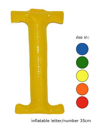 Ballon lettre "I" vert