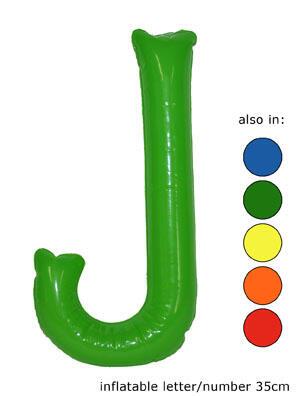 Ballon lettre "J" vert