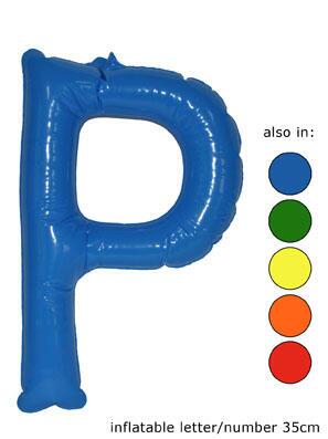 Ballon lettre "P" vert