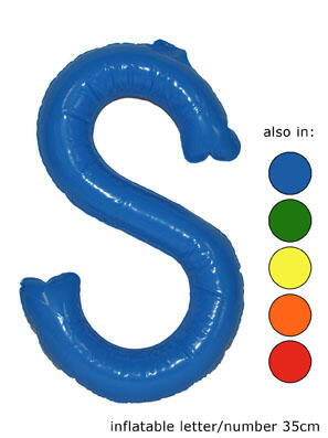 Ballon Buchstaben "S" Blau