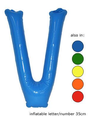 Ballon lettre "V" vert
