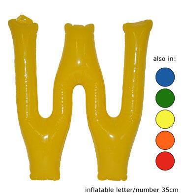 Ballon Buchstaben "W" Gelb