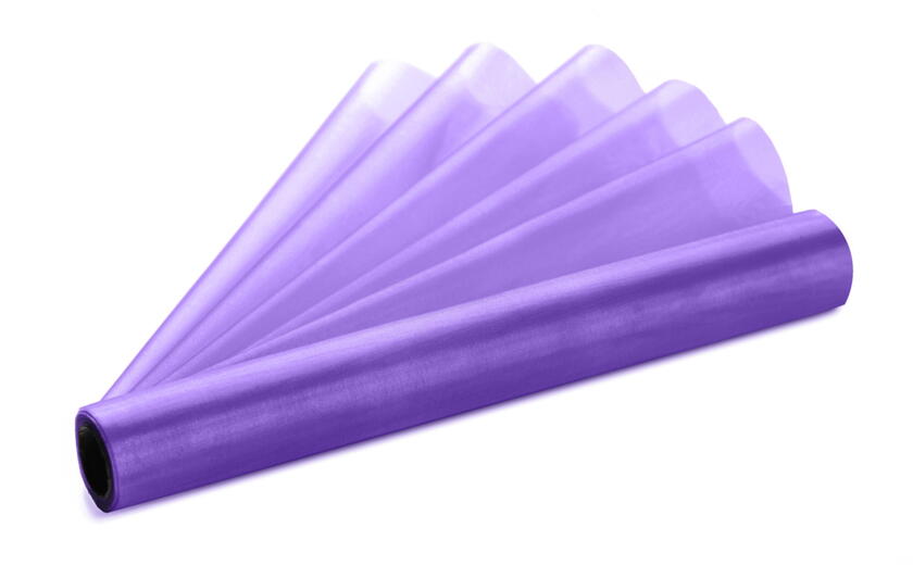 Organza violet largeur 16cm