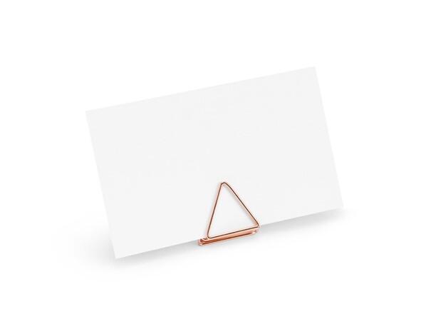 Tischkarten-Ständer Dreiecke Roségold