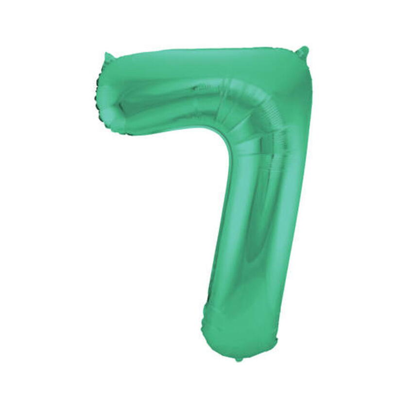 Ballon numéro 7 vert 86cm