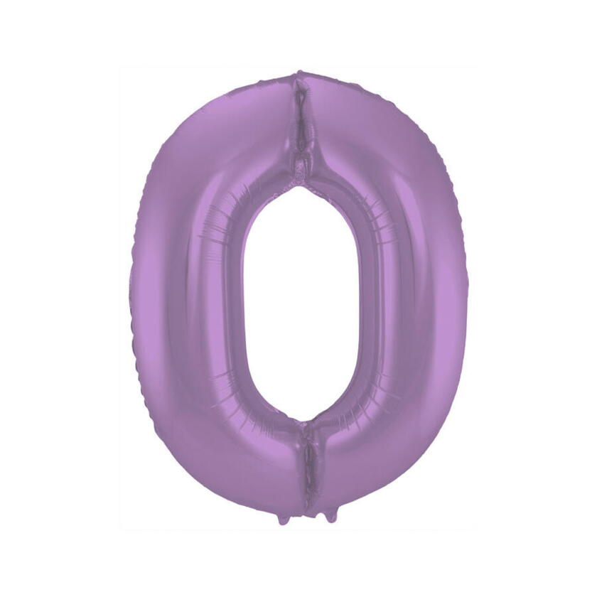 Ballon numéro 0 violet 86cm