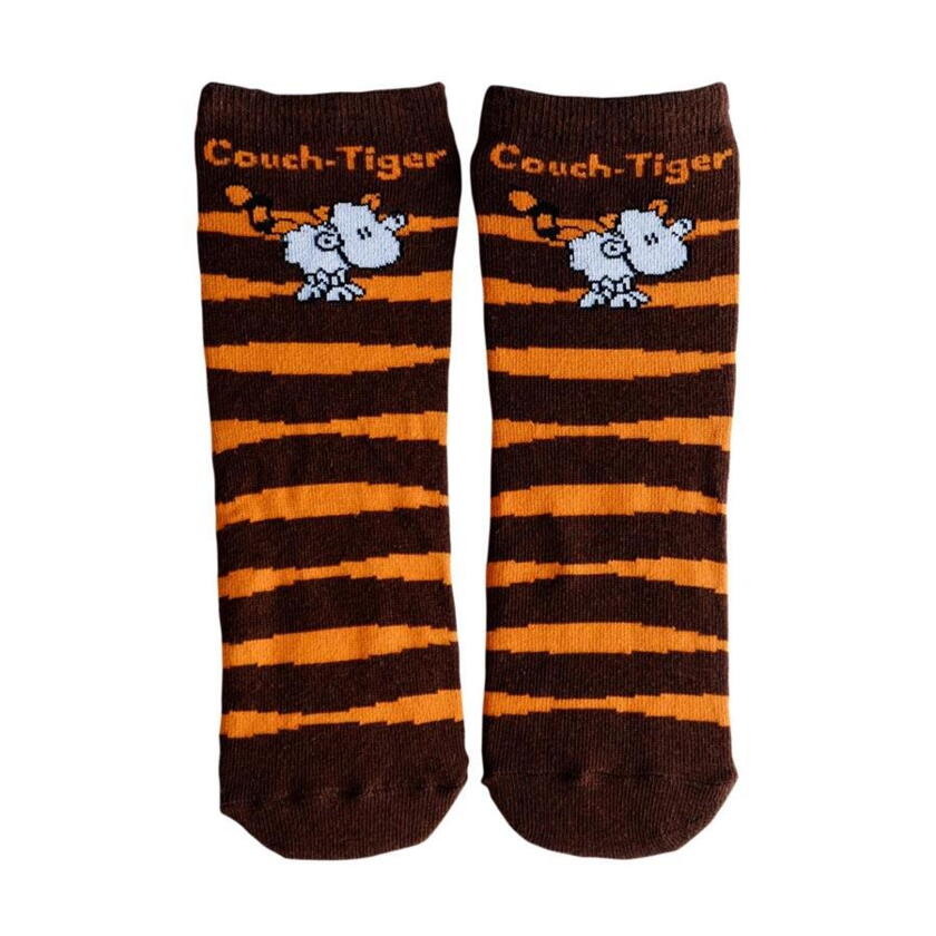 Chaussettes magiques canapé tigre