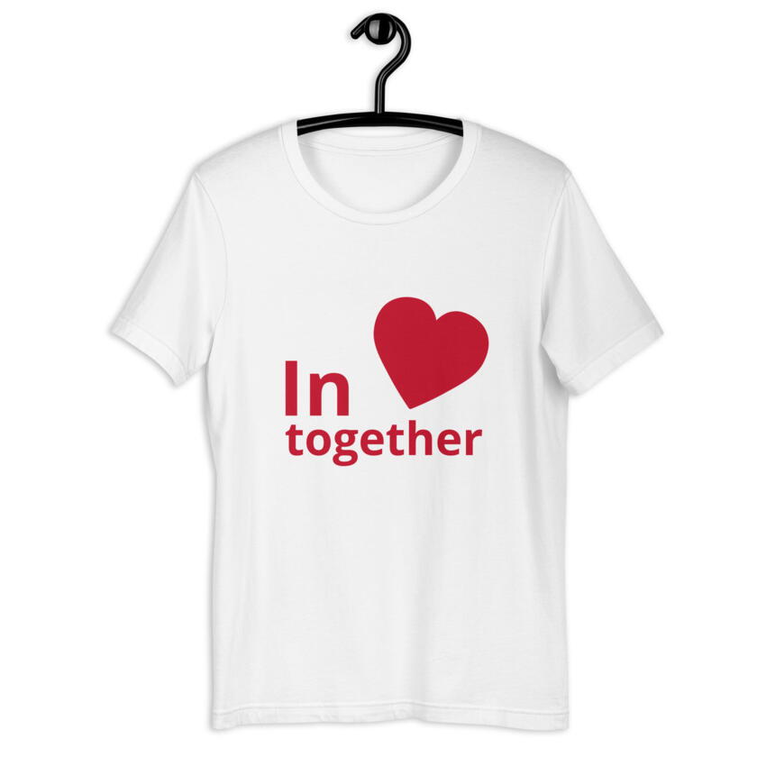 T-Shirt Weiss in heart together