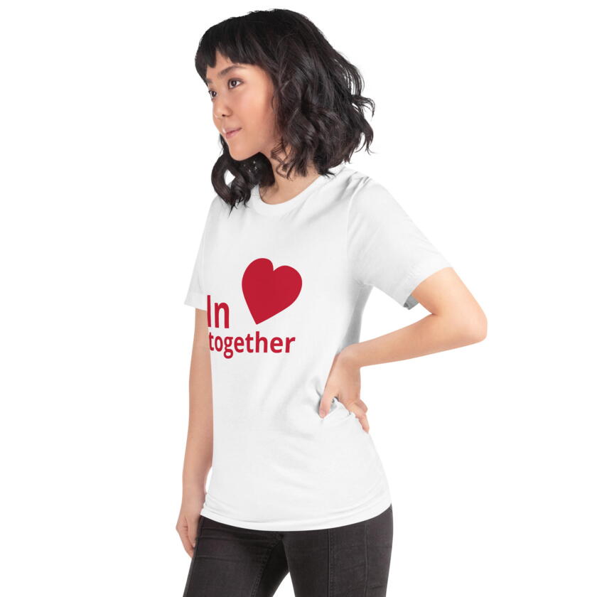 T-Shirt Weiss in heart together