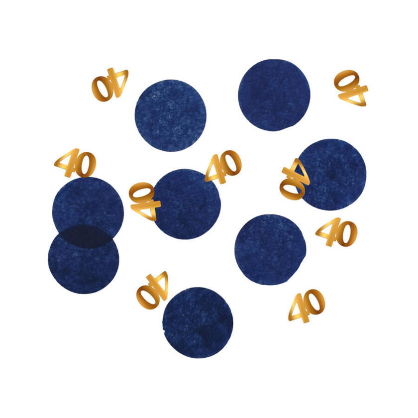 Confettis de table bleu roi 40