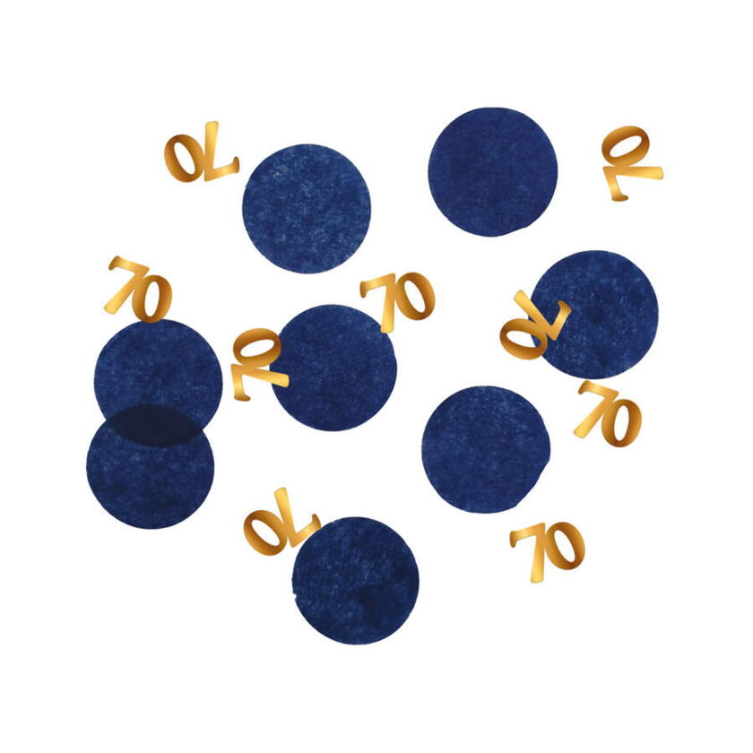Confettis de table bleu roi 70