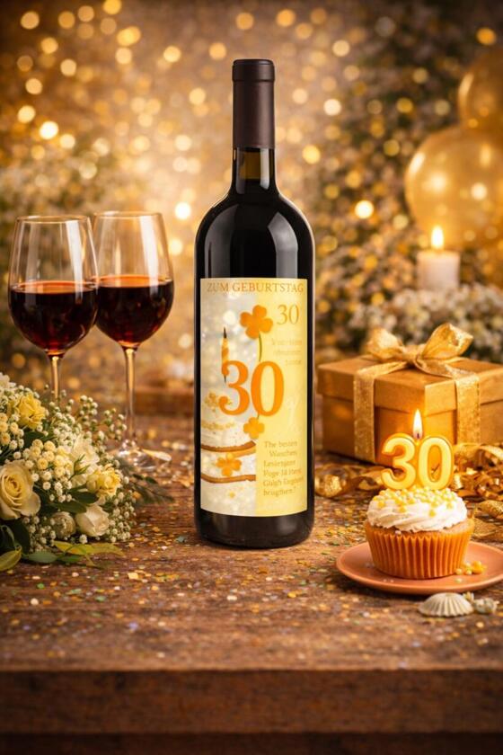 Du vin rouge pour vos 30 ans