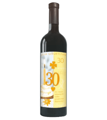 Du vin rouge pour vos 30 ans
