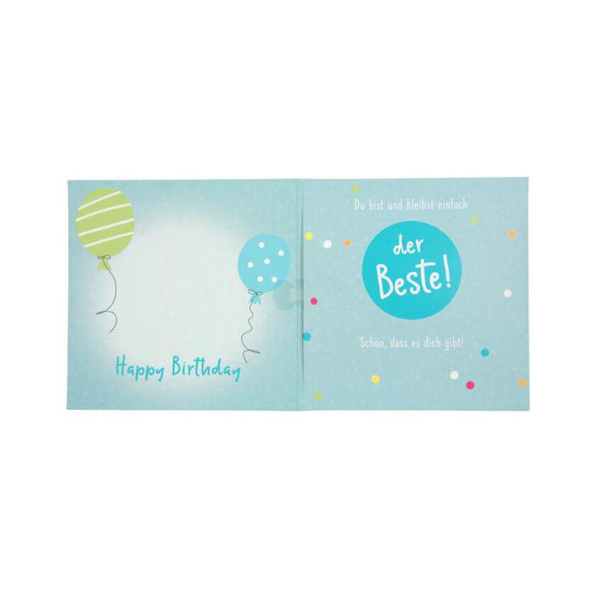 Geburtstagskarte 40 Blau Zuverlässig Humorvoll klug charmant