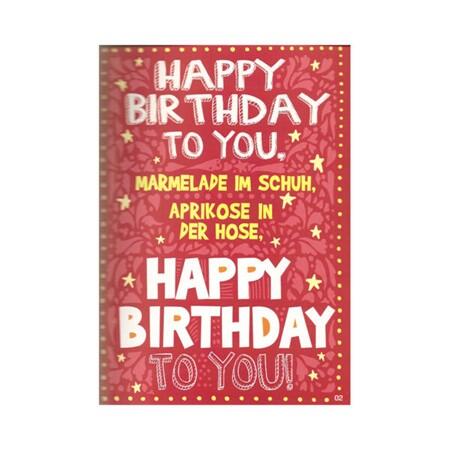 Geburtstagskarte Happy Birthday Musikkarte Überraschung