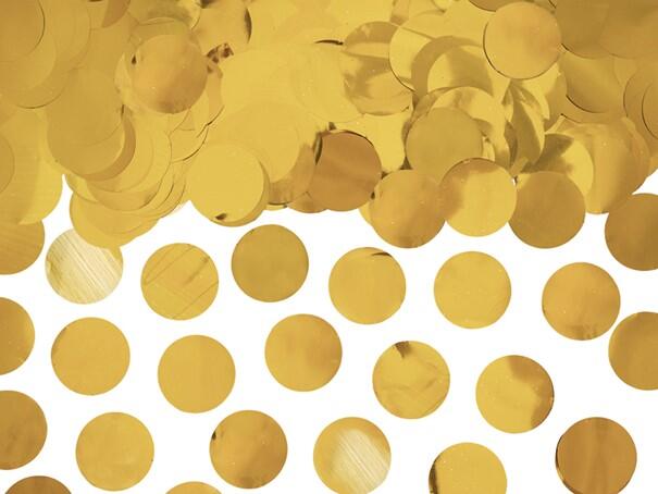 Cercles de décoration dispersés en or