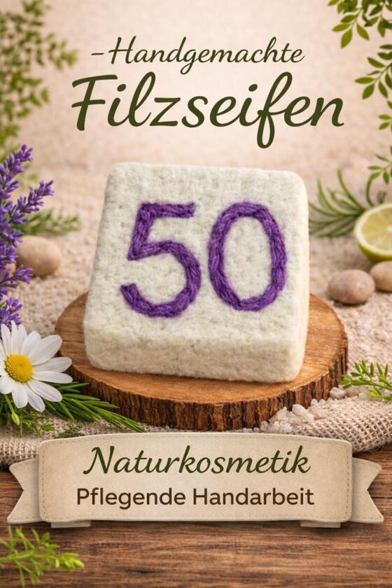 Savon Feutre Fait Main Numéro 50