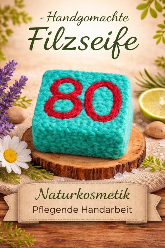 Savon Feutre Fait Main Numéro 80