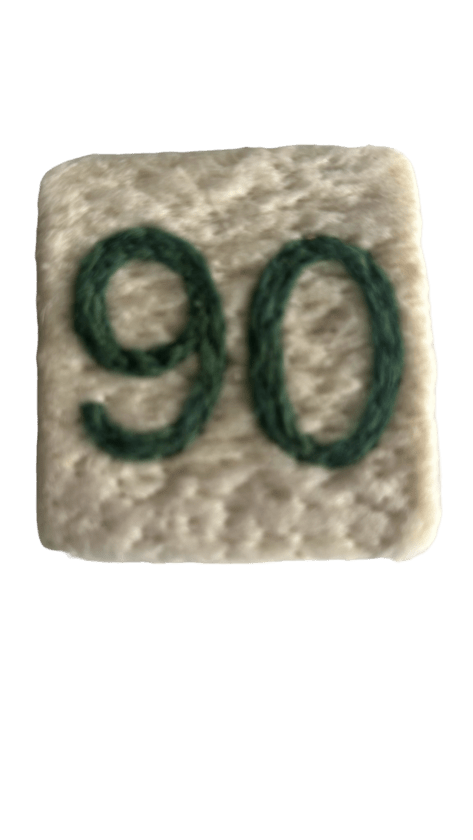 Savon Feutre Fait Main Numéro 90 Vert Foncé