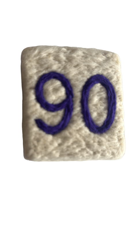 Savon Feutre Fait Main Numéro 90 Violet
