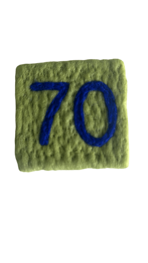 Savon Feutre Fait Main Numéro 70 Vert
