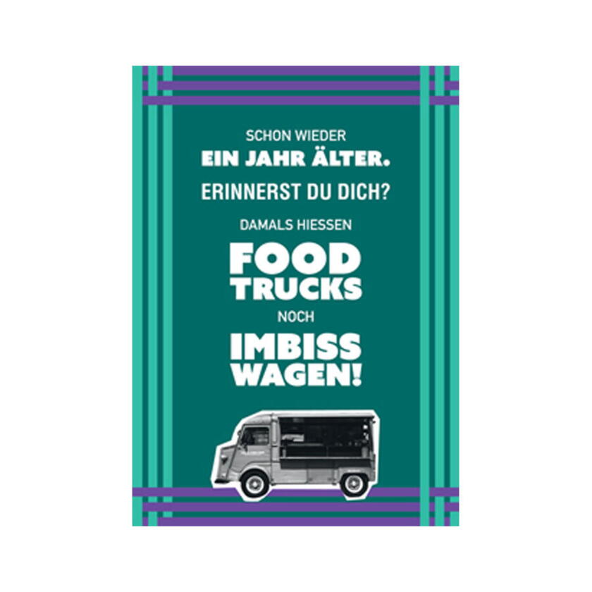 Postkarten Foodtrucks Imbisswagen