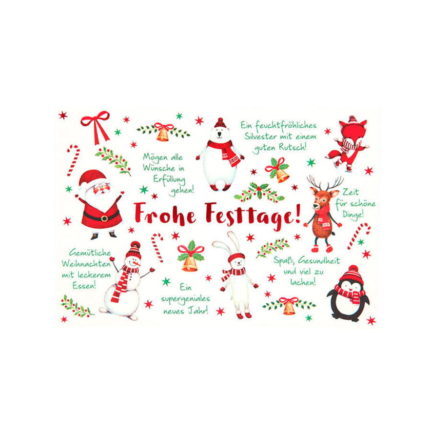 Weihnachtskarte Frohe Festtage