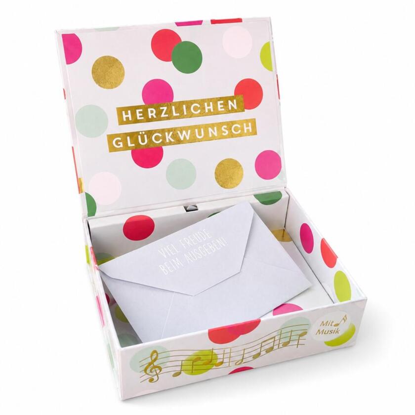 Wunscherfüller Soundbox Konfetti Regen