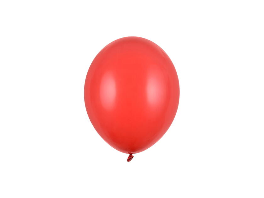 Mini ballons 12cm rouge pastel 100 pièces