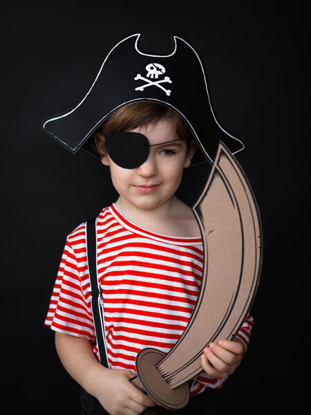 Piratenhut mit Augenklappe