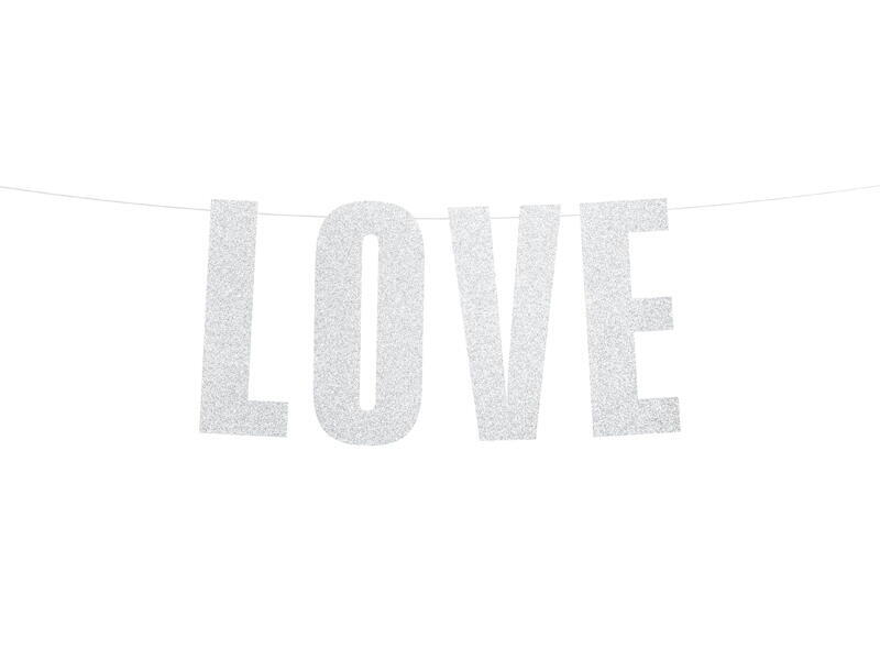 Banner Love Silber