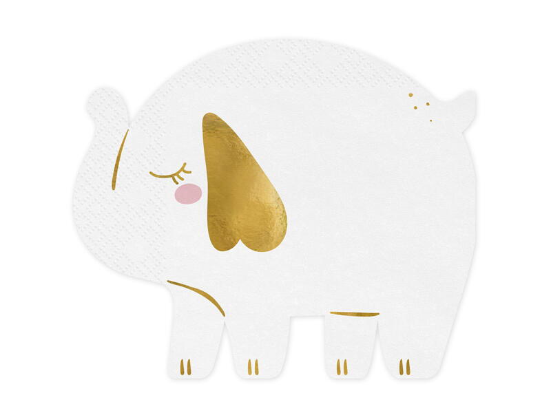 Serviettes en papier éléphant