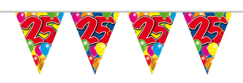 Wimpelkette Ballon 25 Jahre