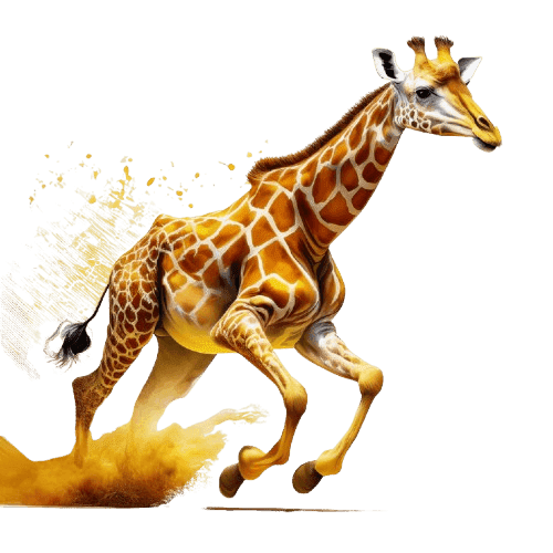 Bügelbild Giraffe