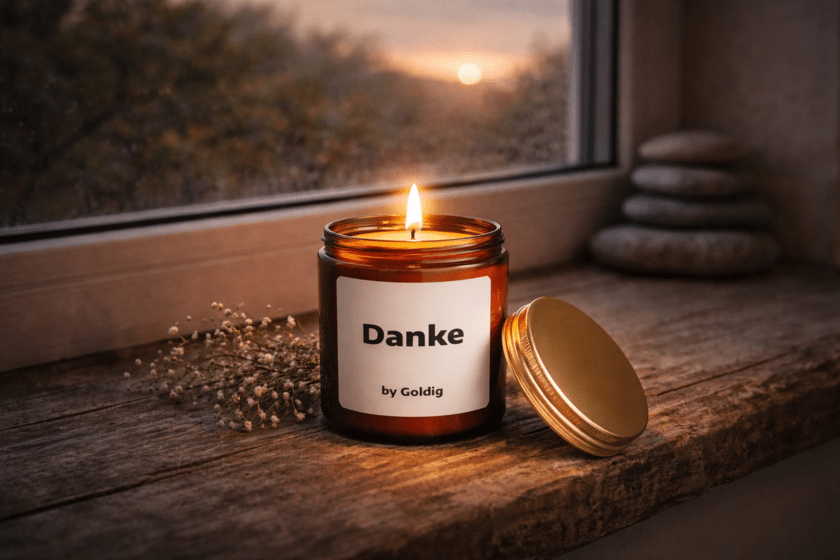 Duftkerze Danke