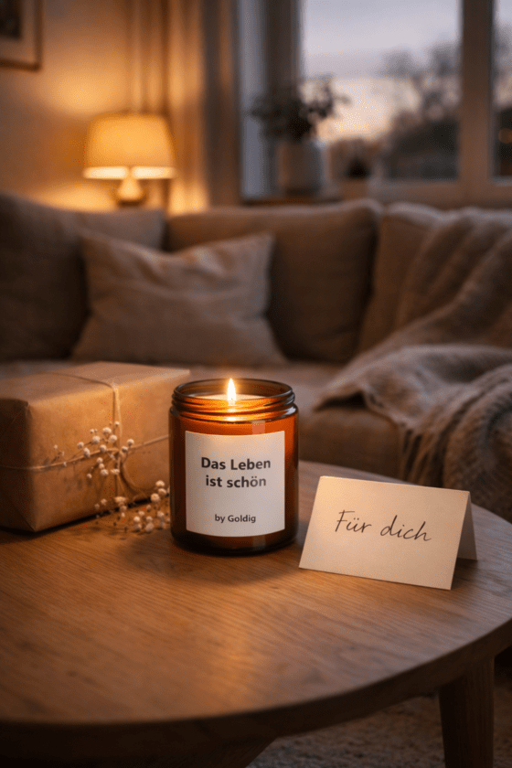 Duftkerze Das Leben ist schön