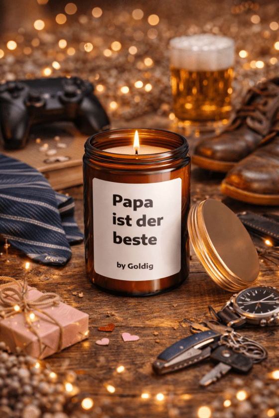 Duftkerze Papa ist der beste