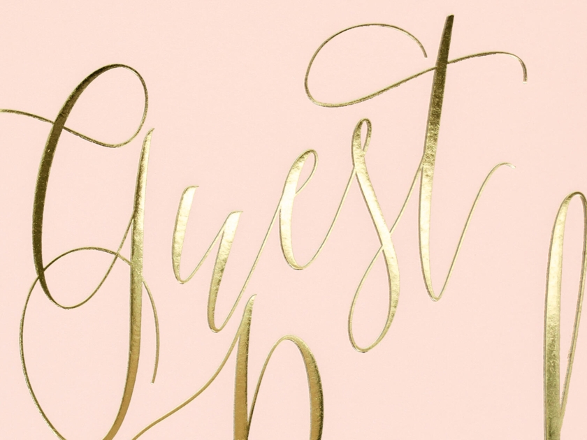 Livre d'or rose poudré