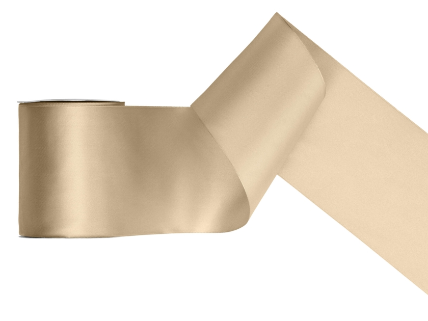 Satinband 100mm Kaltgold