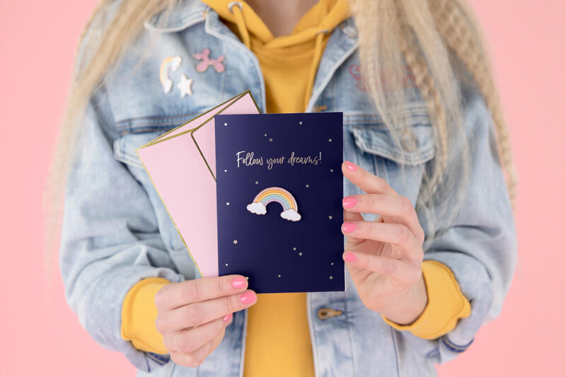 Cookies de badge de carte de vœux