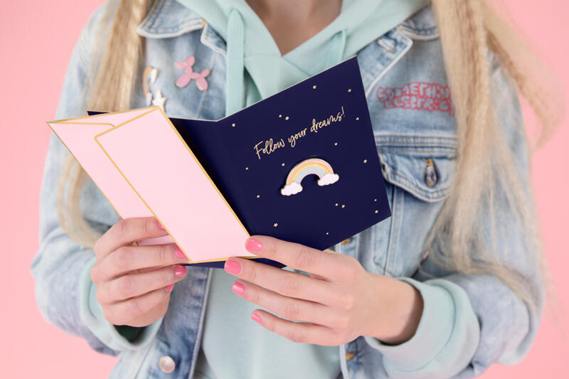 Cookies de badge de carte de vœux