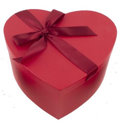 Coffret cadeau coeurs rouges