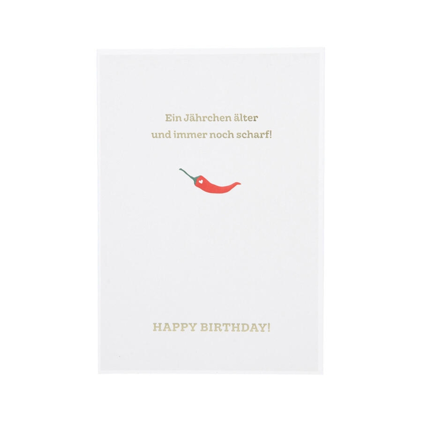 Geburtstagskarte Besonders schön Ein Jährchen älter und immer noch scharf