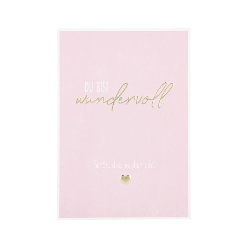 Grusskarten Besonders schön Du bist  wundervoll