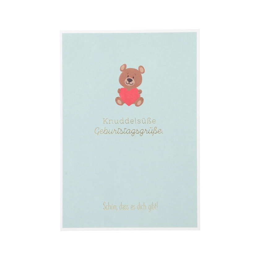 Geburtstagskarte Besonders schön Kunddelsüsse Geburtstagsgrüsse