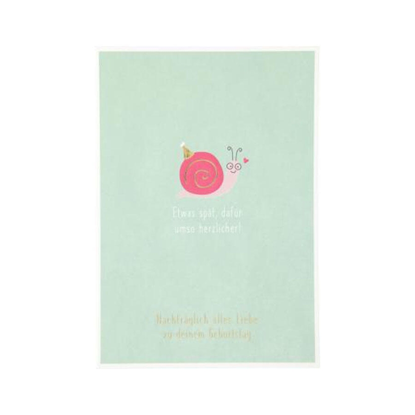 Geburtstagskarte Einfach schön Etwas spät 